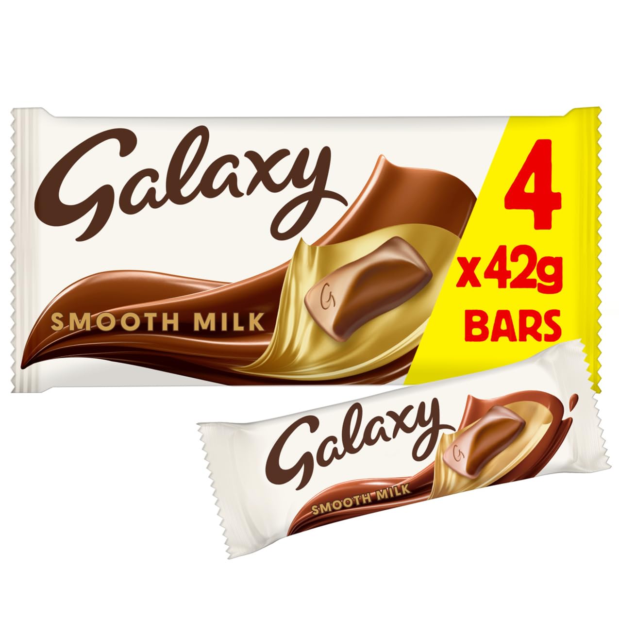 15 x Galaxy Smooth Milk Chocolate Bars Multipack 4 X 42G