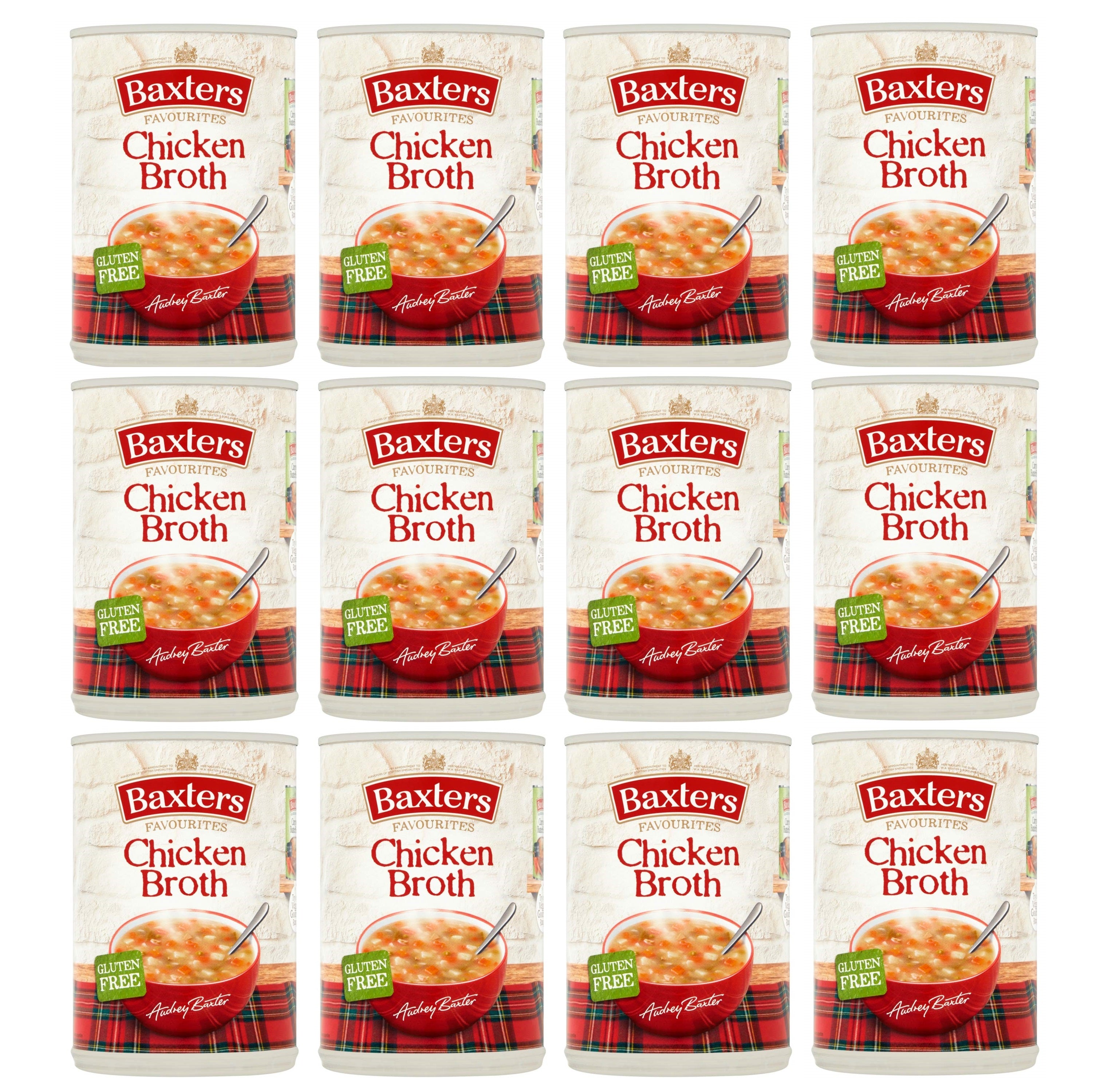12 x Baxters Soup Chicken Broth 400Gm