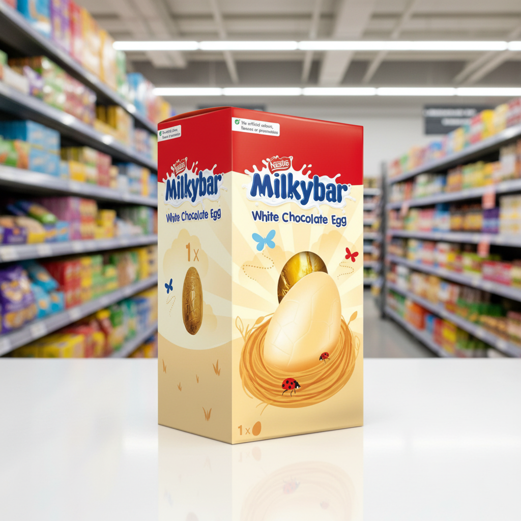 12 x Milkybar White Chocolate Small Easter Egg - 65GM