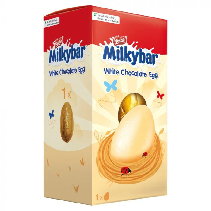 12 x Milkybar White Chocolate Small Easter Egg - 65GM