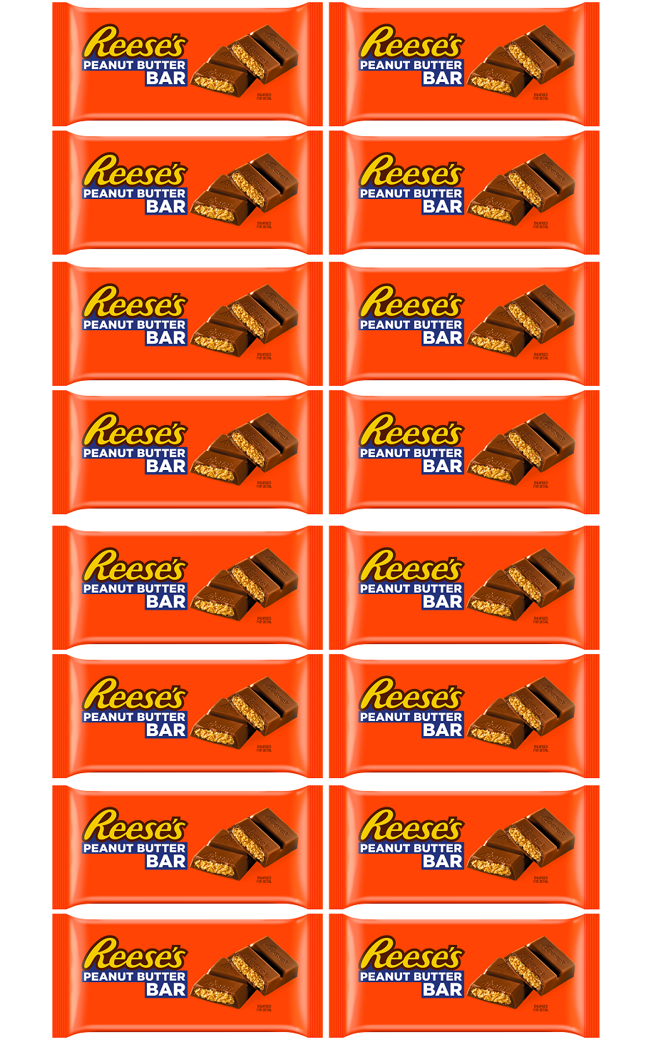16 x Resses Peanut Butter Sharing Bar - 90GM
