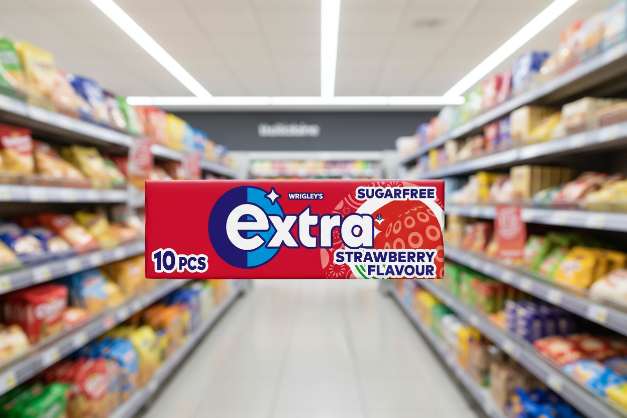 30 x Extra Strawberry Flavour Sugarfree Chewing Gum 10 Pieces