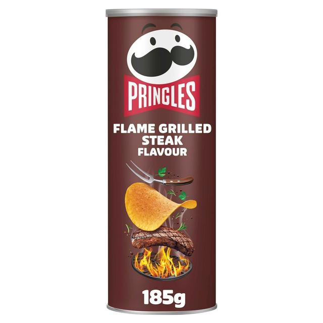 19 x Pringles Flame Grilled Steak - 185GM