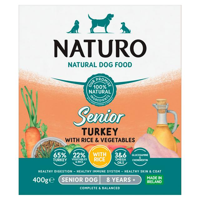 7 x Naturo Senior Tray Turkey & Rice - 400GM
