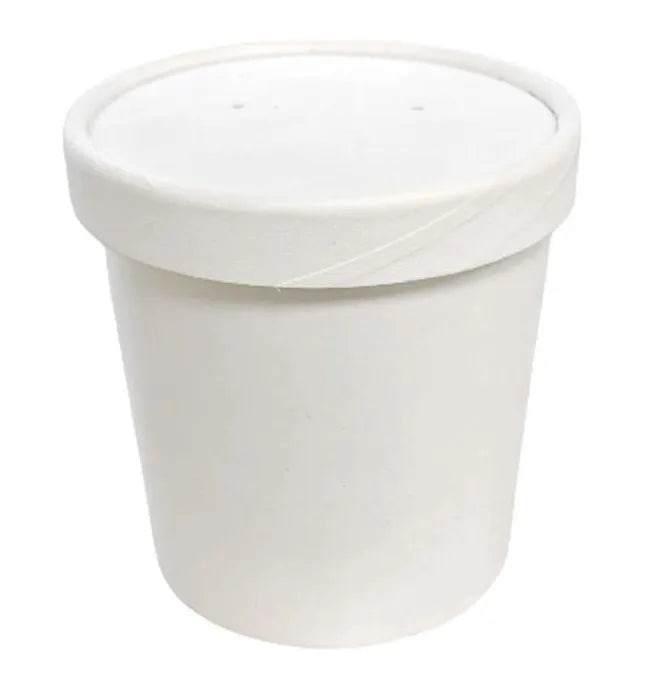 Lid Paper Con Soup 8/12Oz