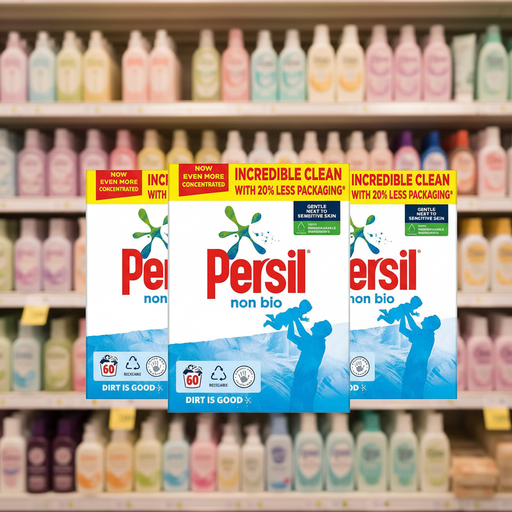 Persil Washing Powder Xl Family Pack Non Bio 3 Kg (60 Washes)