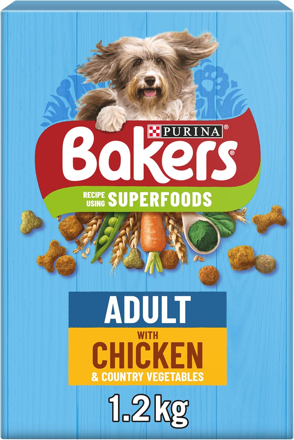 5 x Bakers Adult Chicken & Country Vegetables - 1.2KG