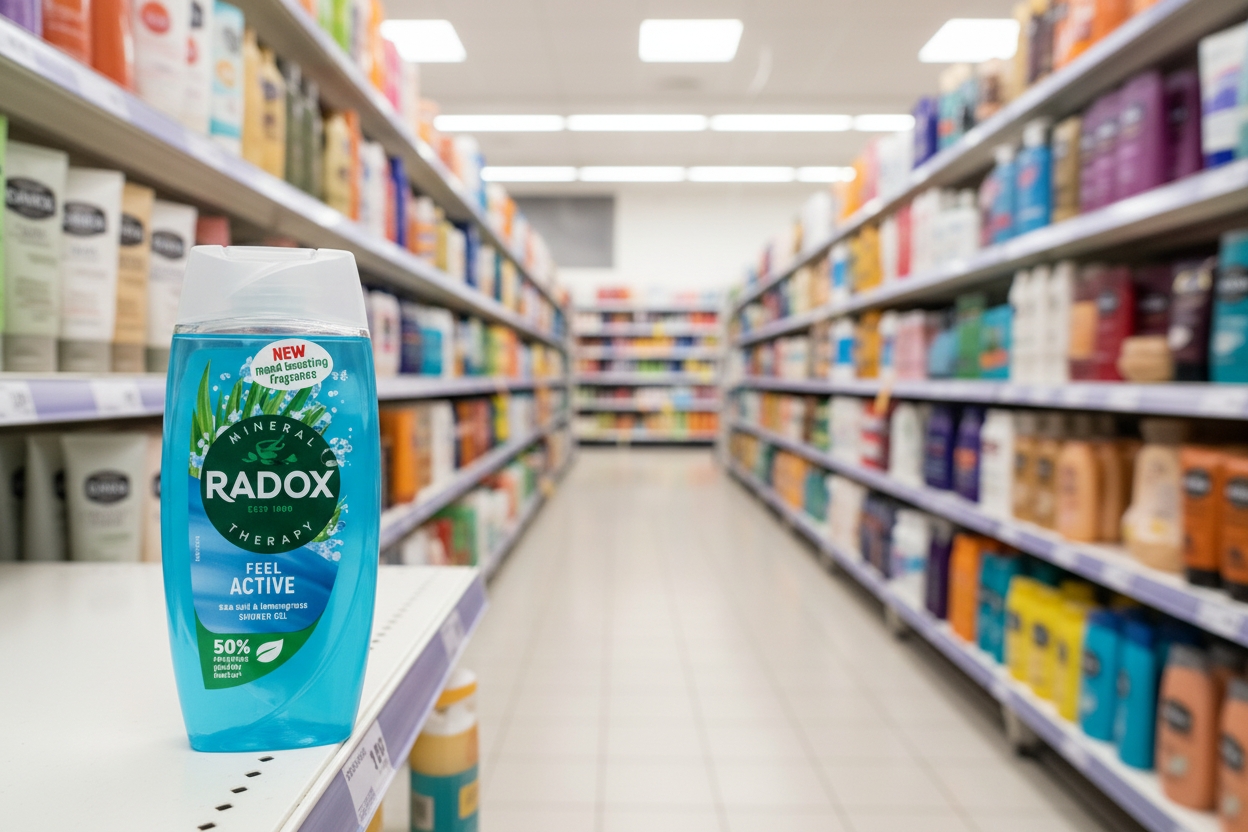 6 x Radox Mineral Therapy Body Wash Feel Active 225 Ml