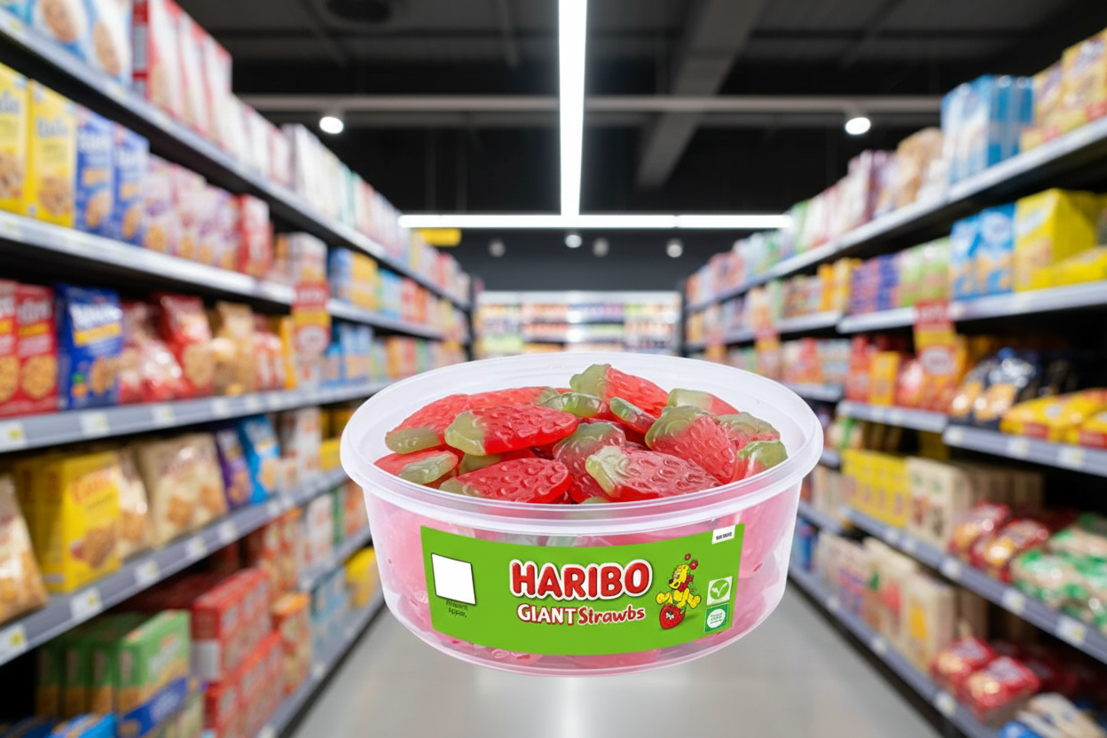 6 x Haribo Giant Strawbs 825G