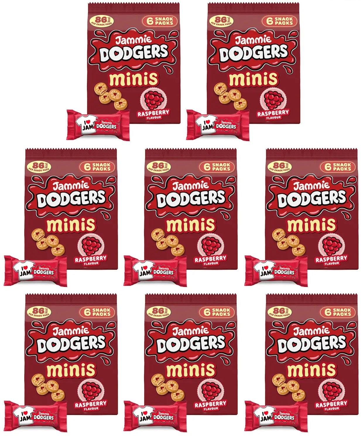 8 X Jammie Dodgers Minis - 120Gm