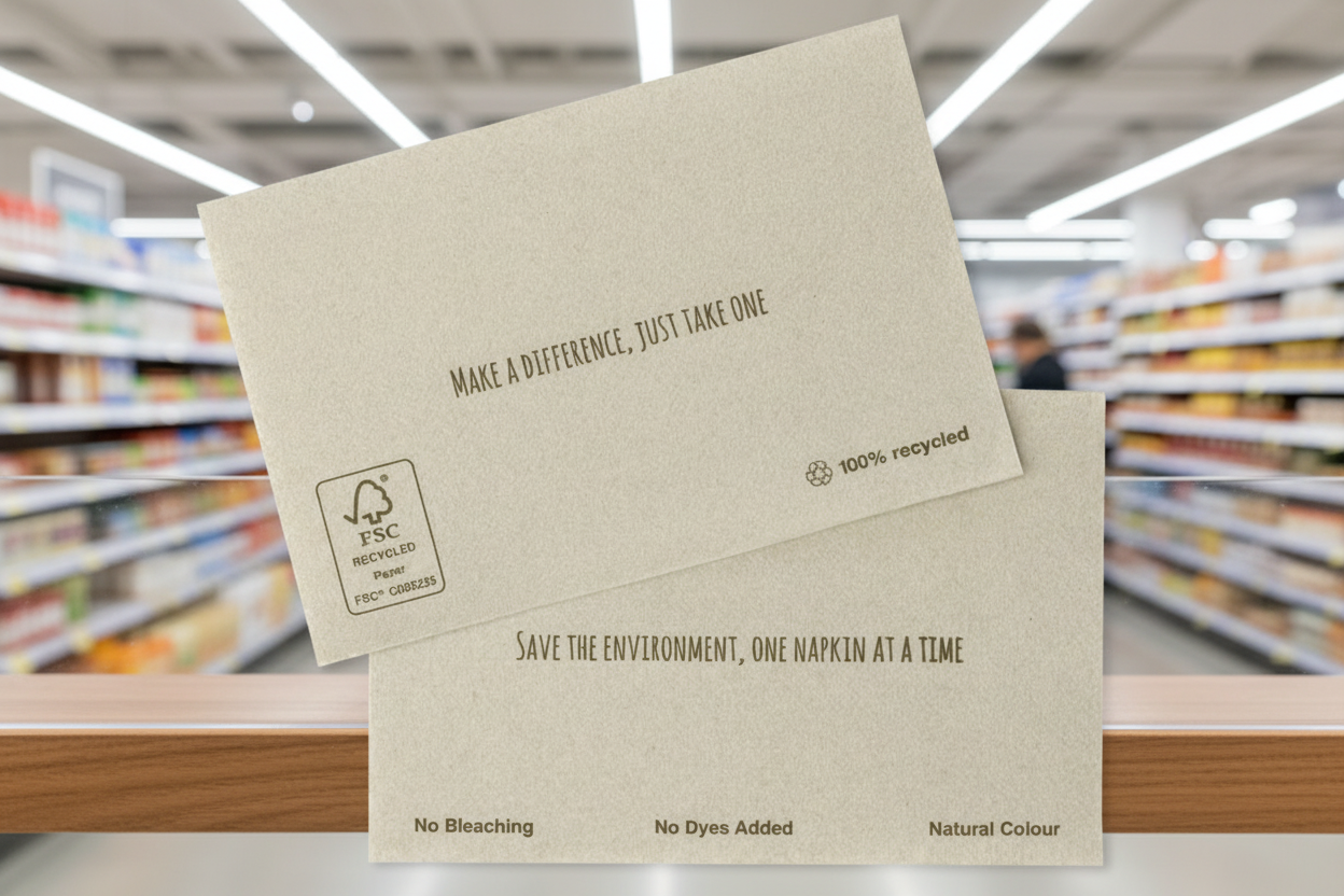 Tork Xpress Napkin Natural 2Ply 2Fold Env 200Pkx5X1