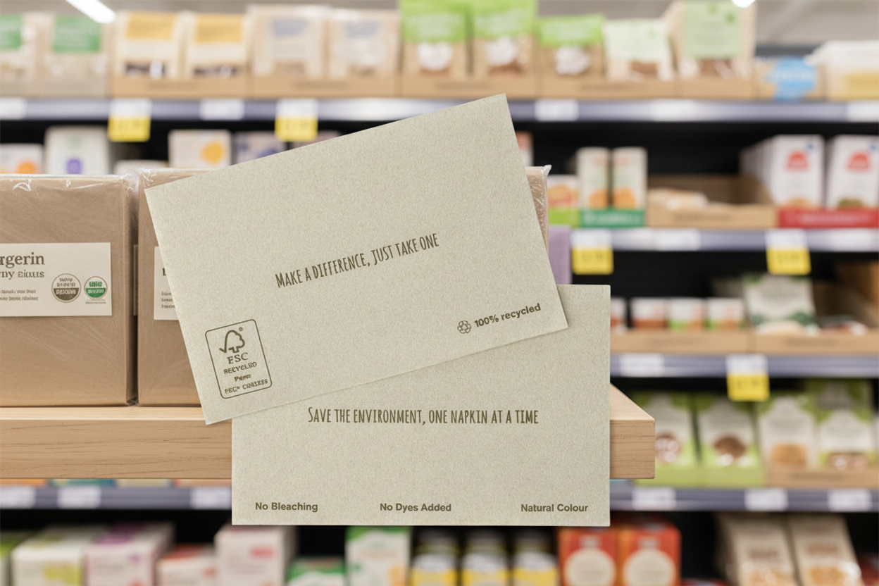 Tork Xpress Napkin Natural 2Ply 2Fold Env 200Pkx5X1