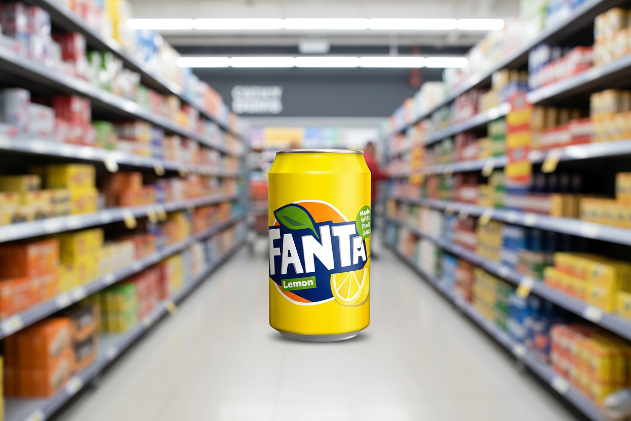 4 x Fanta Lemon Cans 6 Pk 6X330Ml
