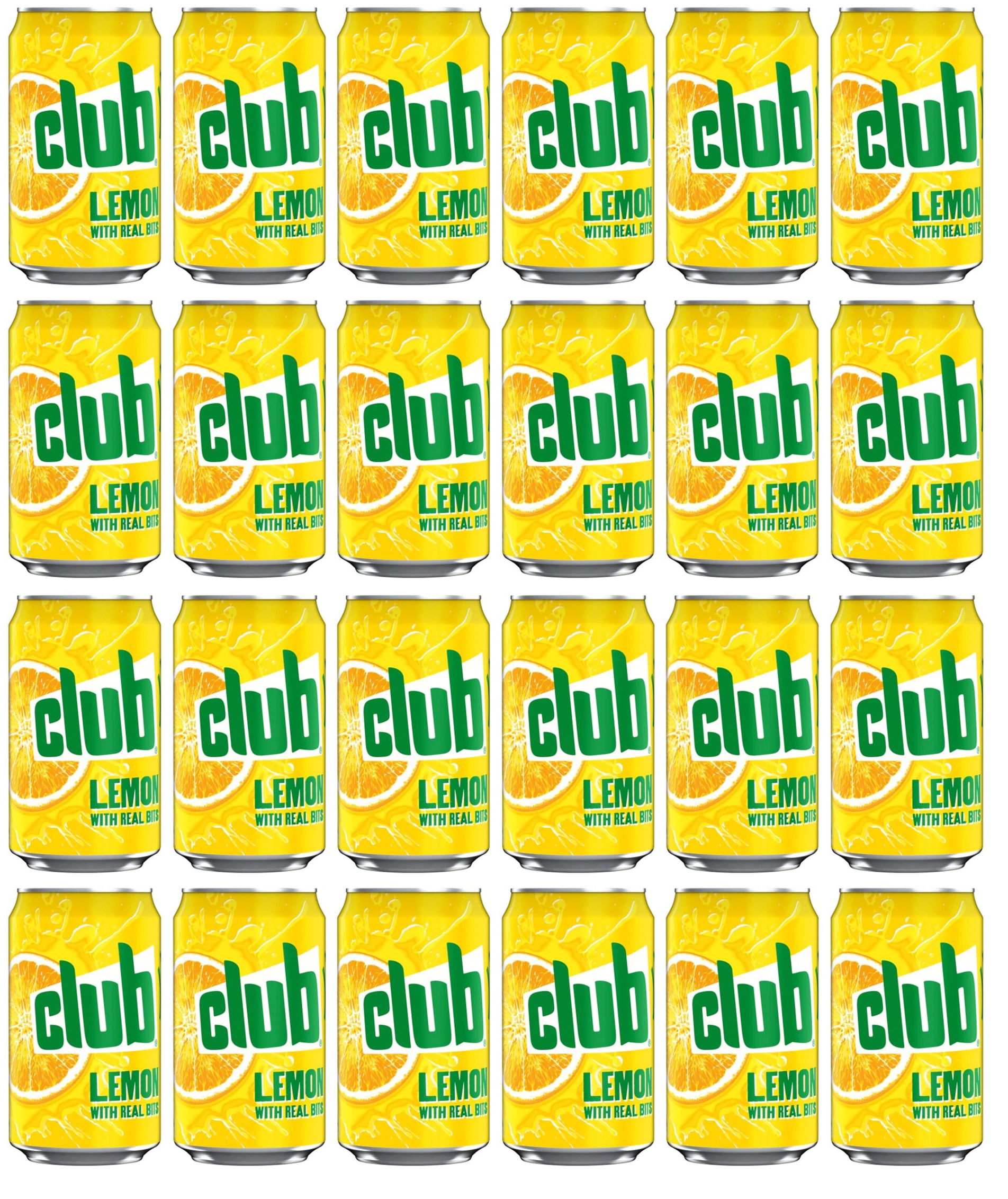 24 x Club Lemon With Real Bits 330Ml