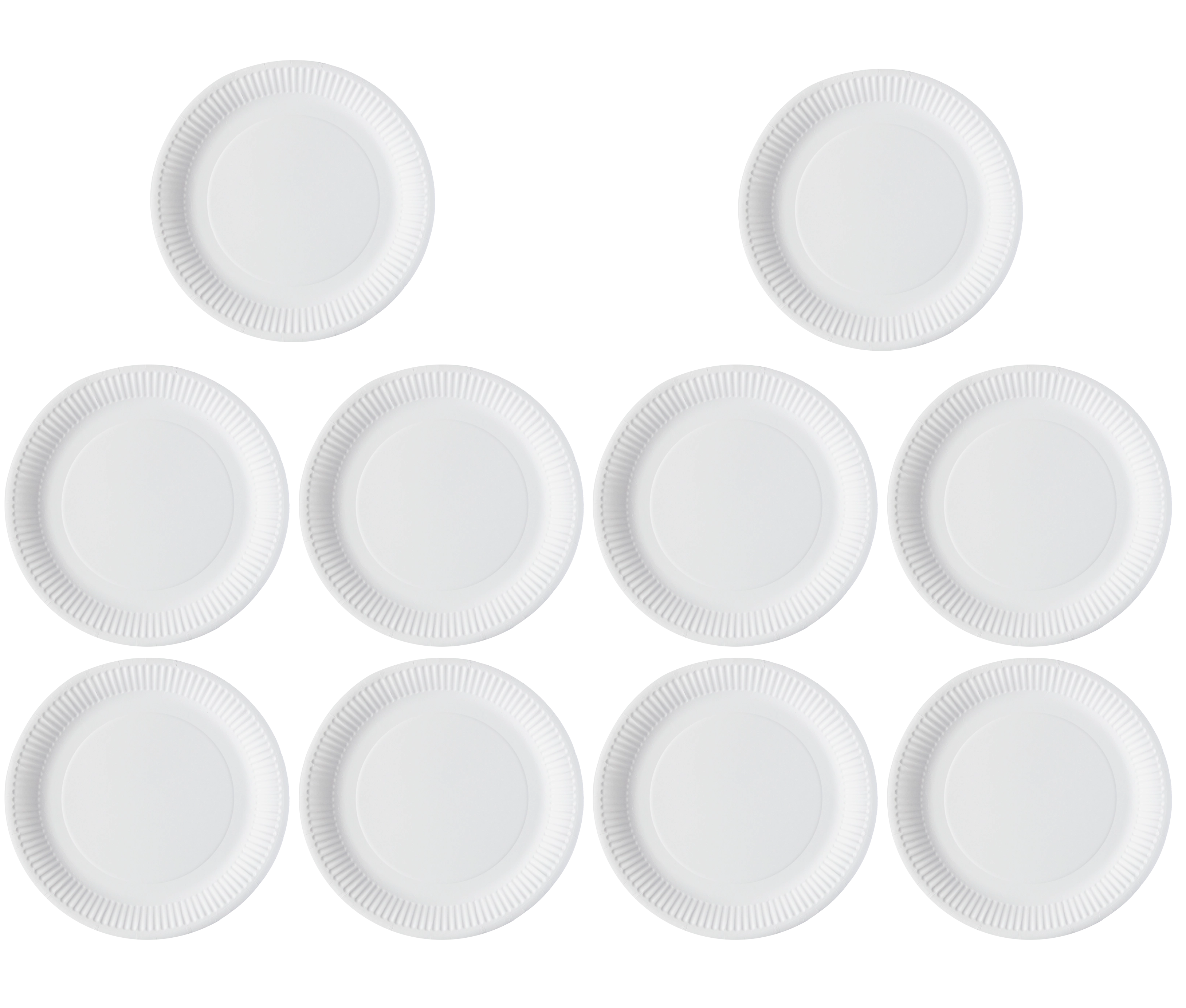 10 x Green Spirit 9 Round Paper Plates 100 Plates
