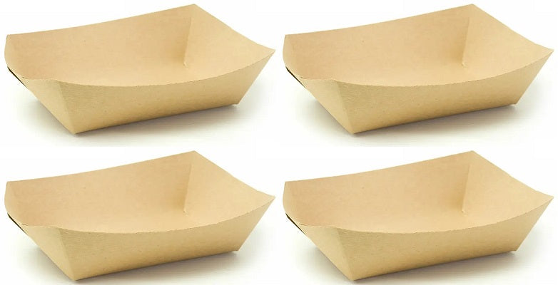 4 x Kraft Paper Tray Small 1Lb