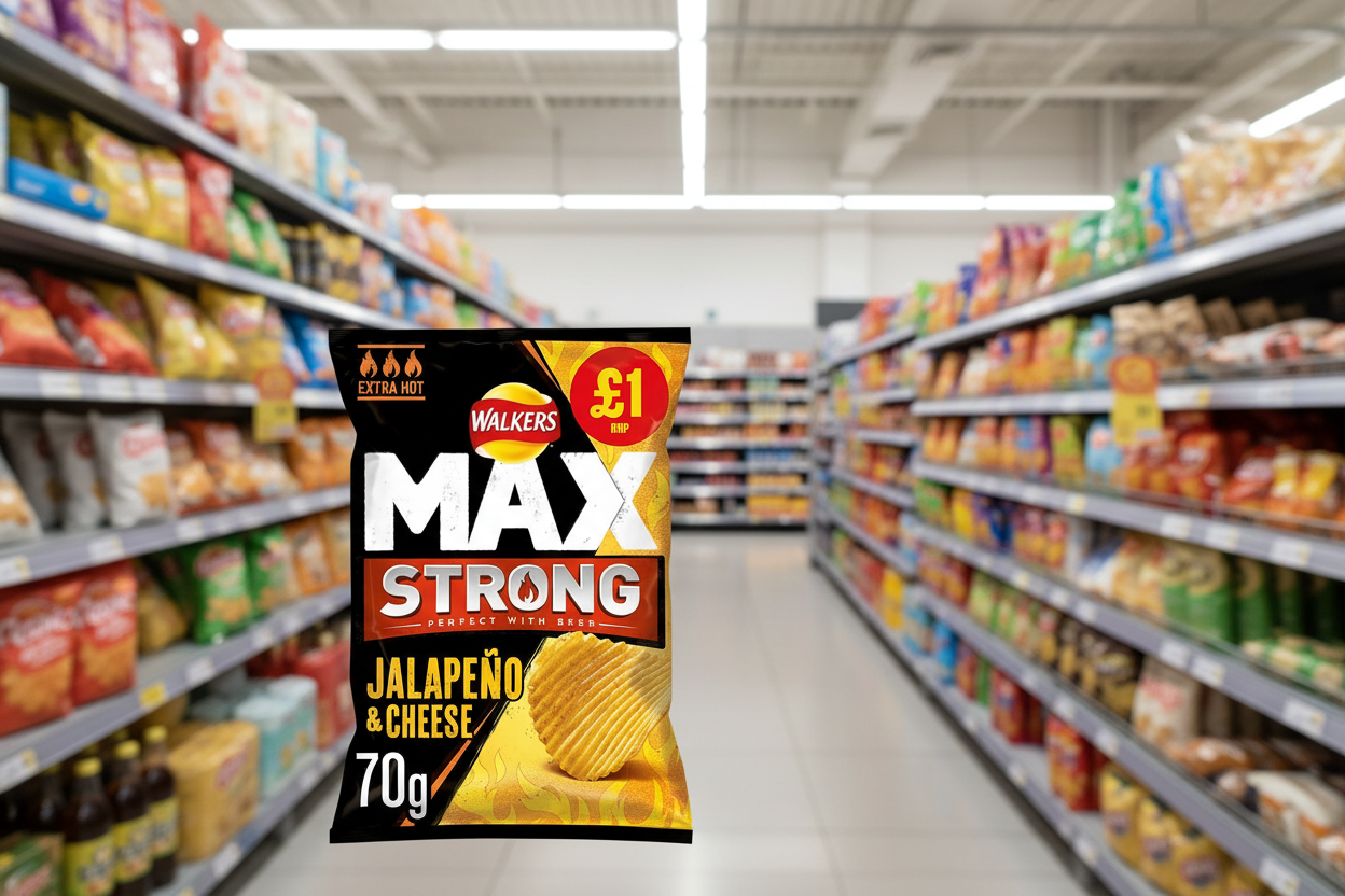 15 x Walkers Max Jalapeno & Cheese - 70GM