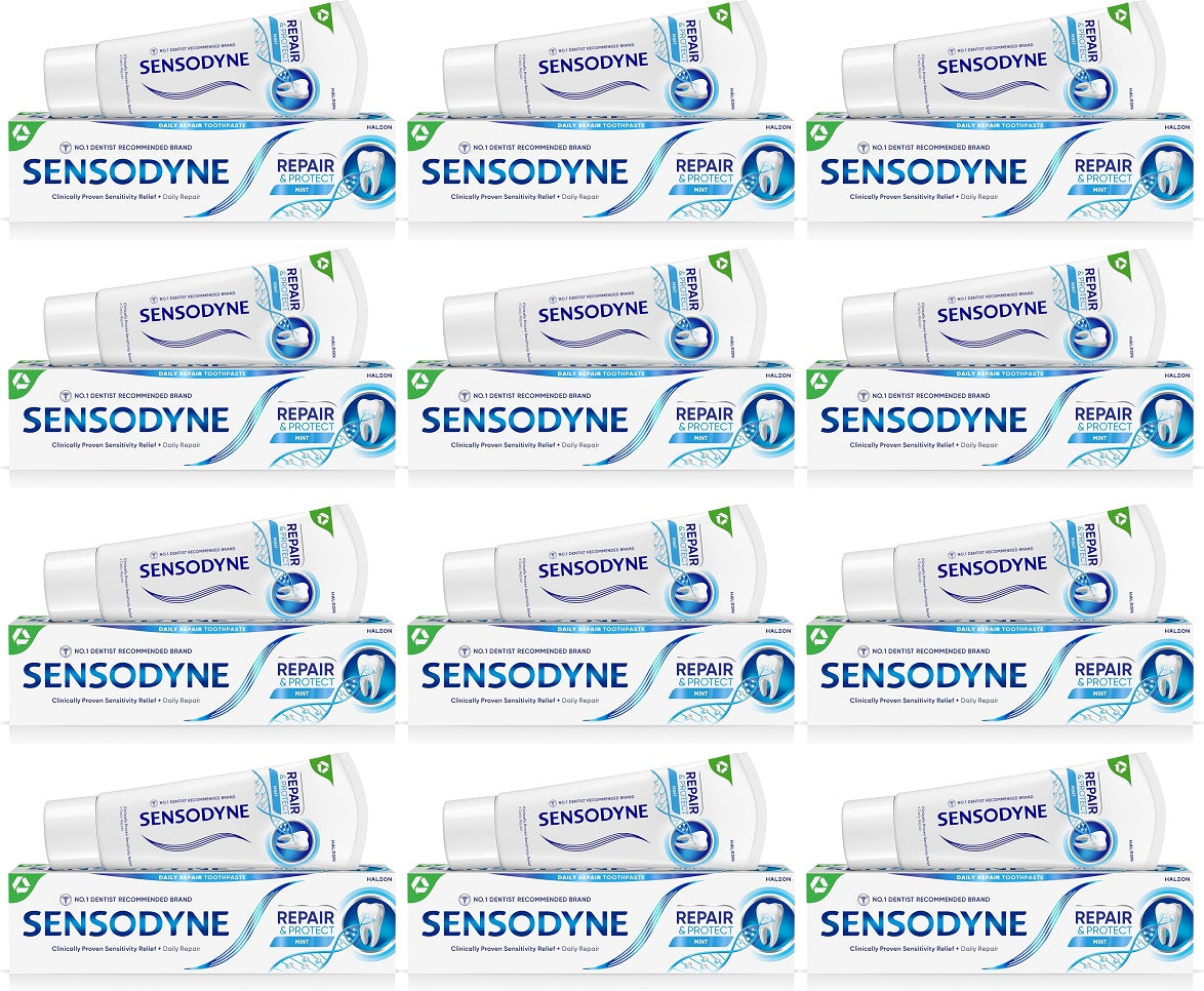 12 x Sensodyne Repair And Protect Original Toothpaste 75Ml