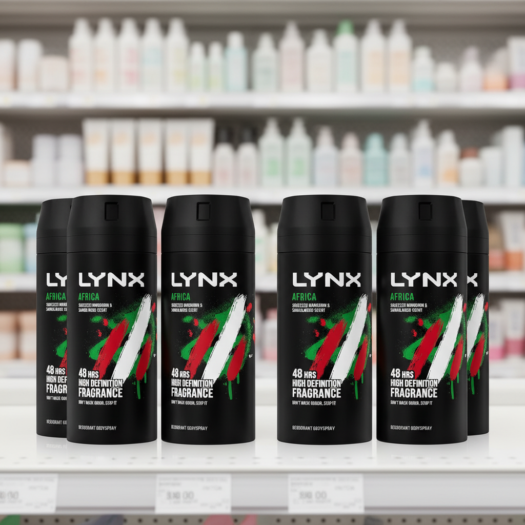 6 x Lynx Aerosol Bodyspray Africa 150 Ml