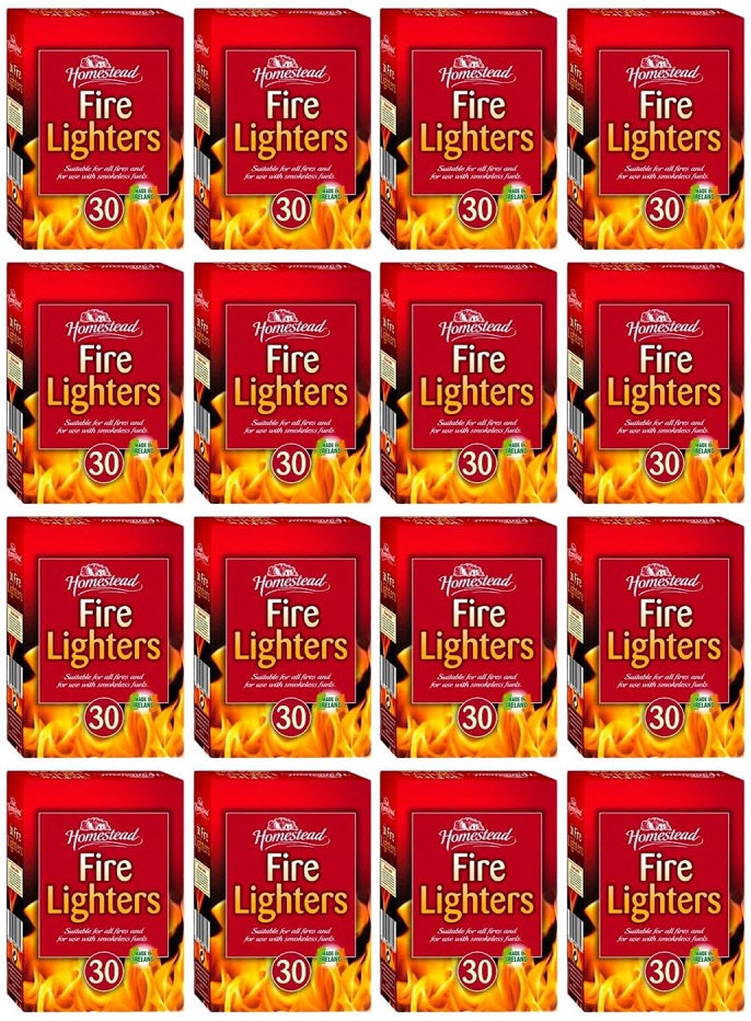 16 x Homestead Firelighetrs 30 PK