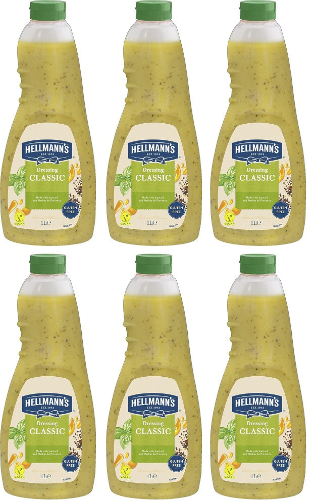 6 x Hellmann's Dressing Classic 1L