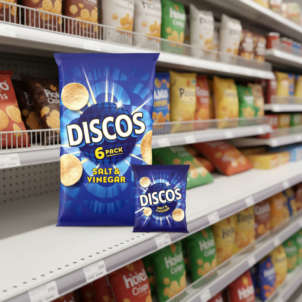 28 X Kp Discos Salt & Vinegar 6Pk - 6X25.5Gm