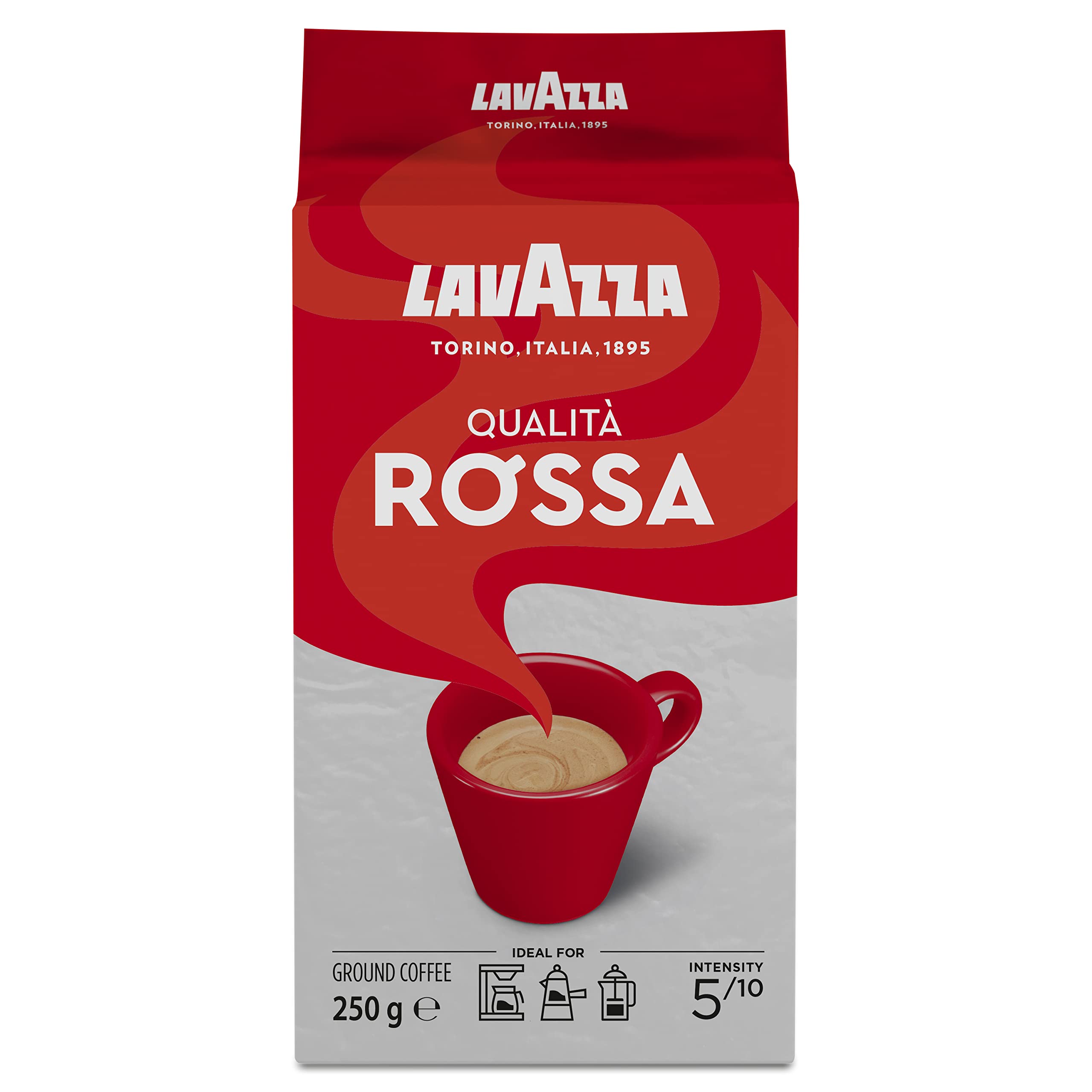 6 x Lavazza Qualità Rossa Ground Coffee 250G