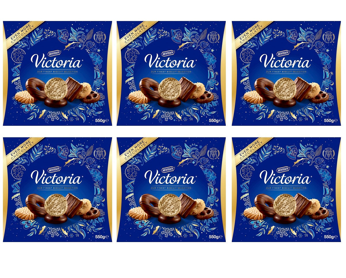 6 X Mcvities Victoria Biscuits Carton 550GM