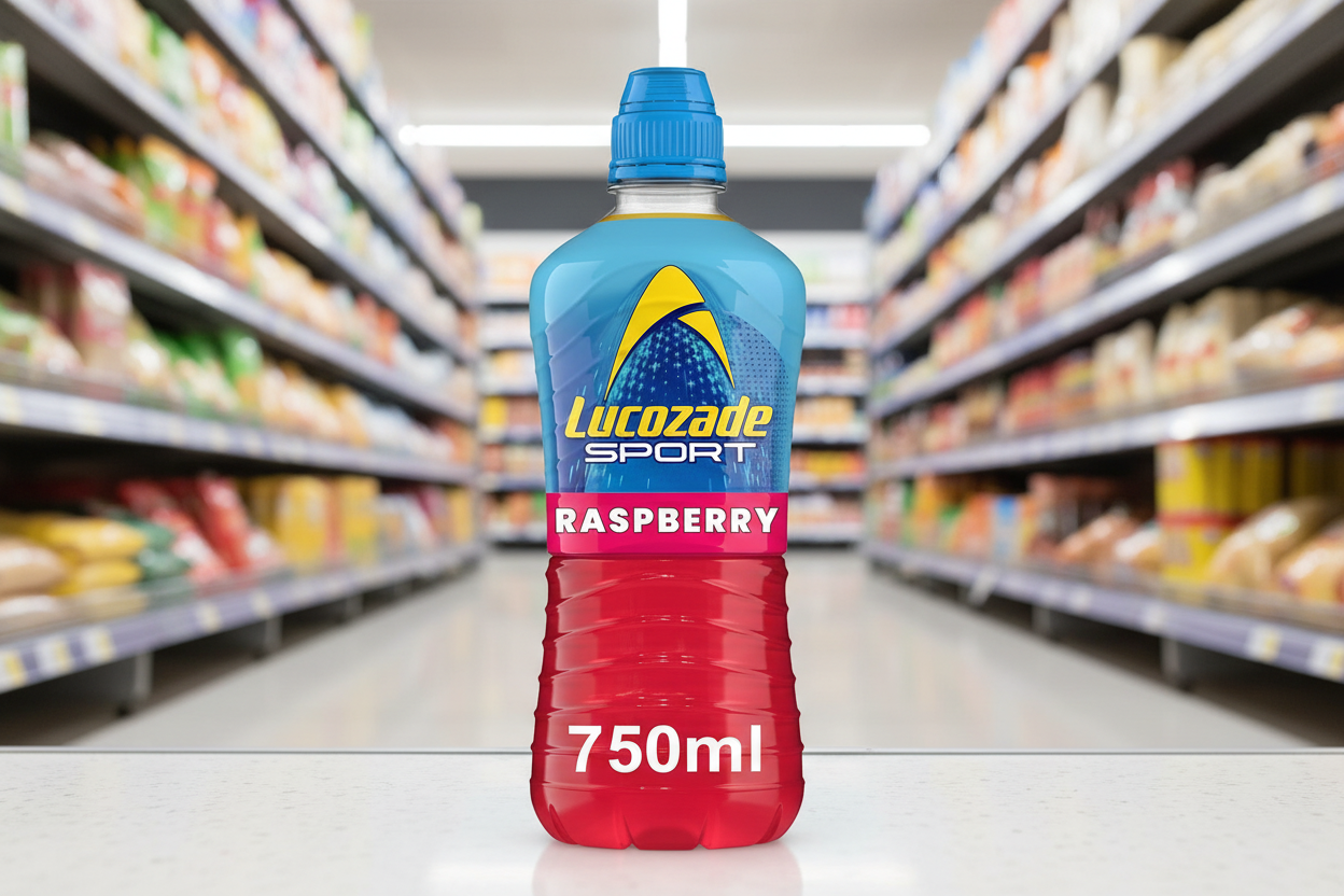 12 x Lucozade Sport Drink Raspberry 750Ml