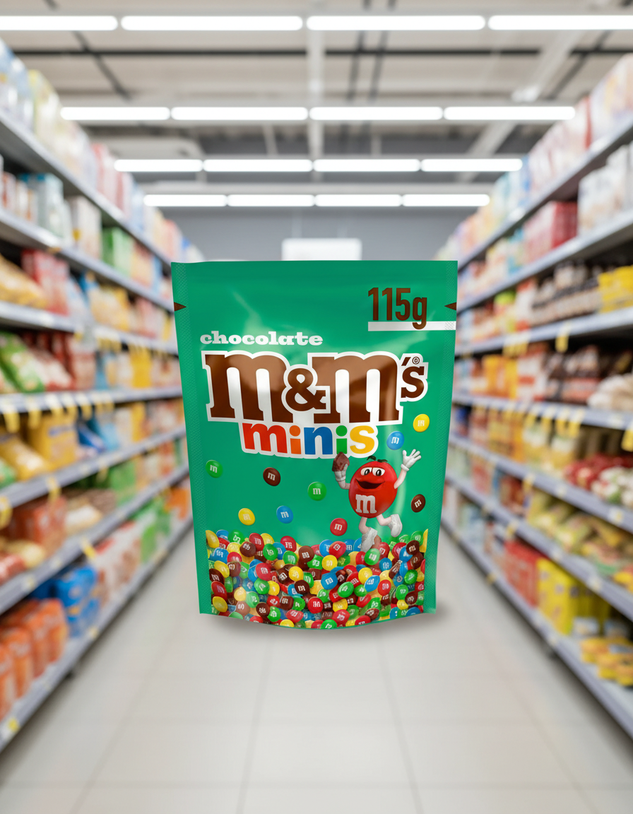 12 x M&m's Chocolate Minis Pouch Bag - 115GM