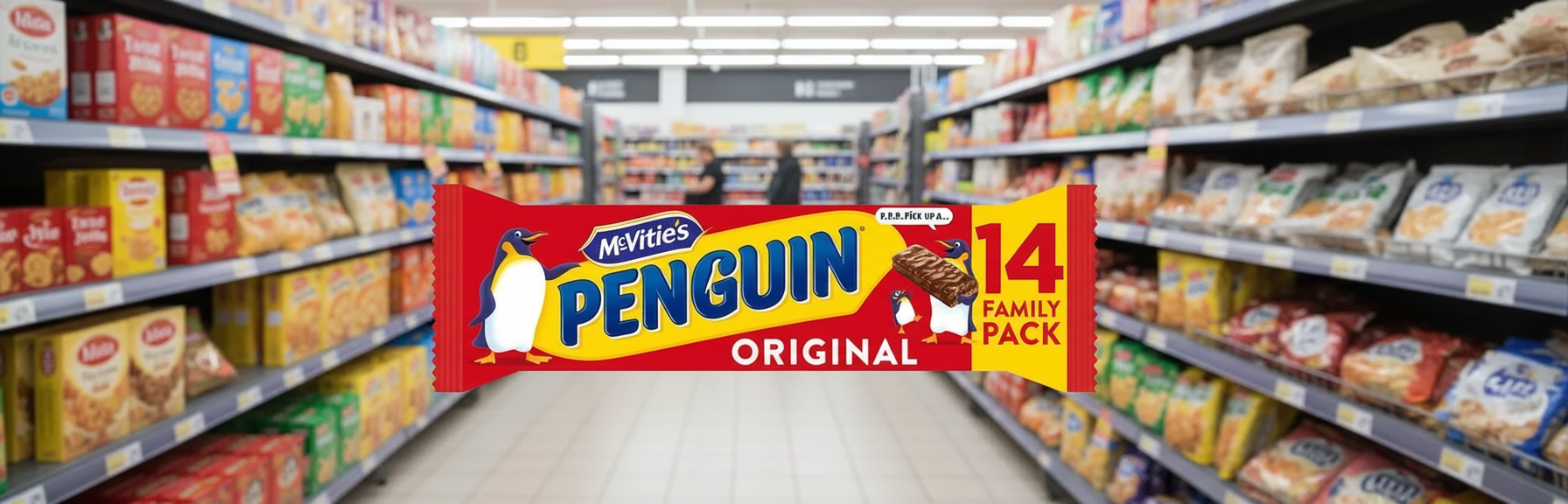 18 x Mcvitie's Penguin Milk Twin 14pk - 344GM