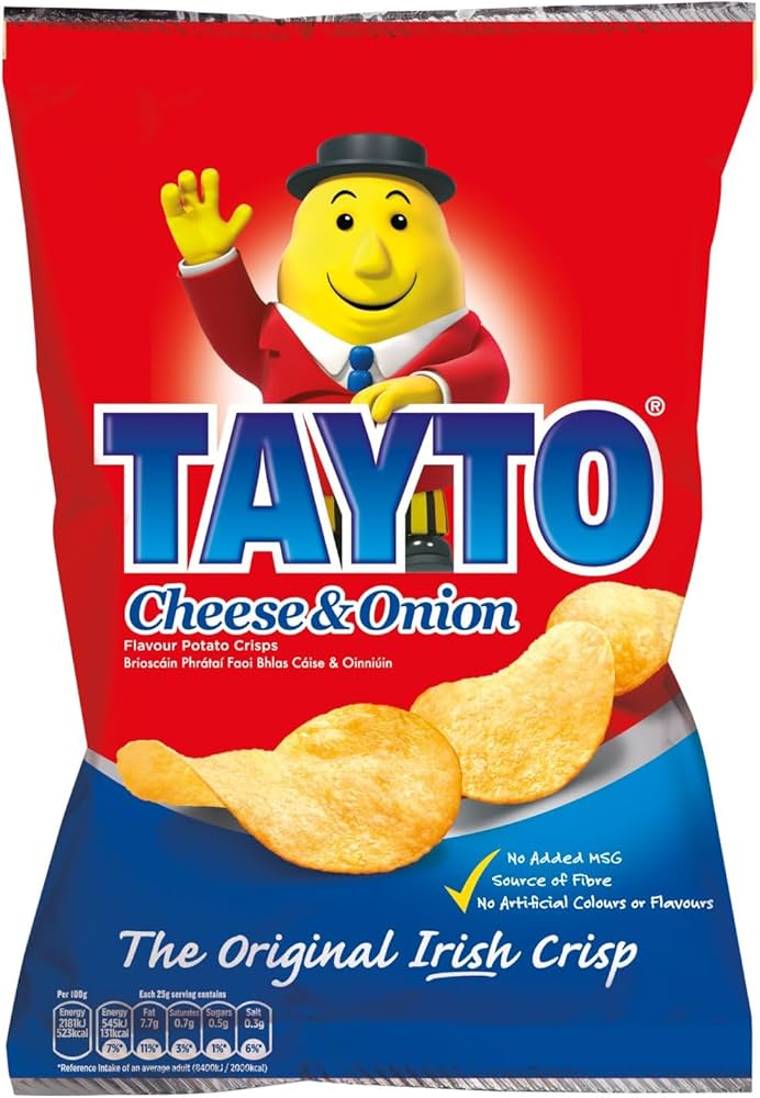 96 x Tayto Cheese and Onion 25g Mega Box