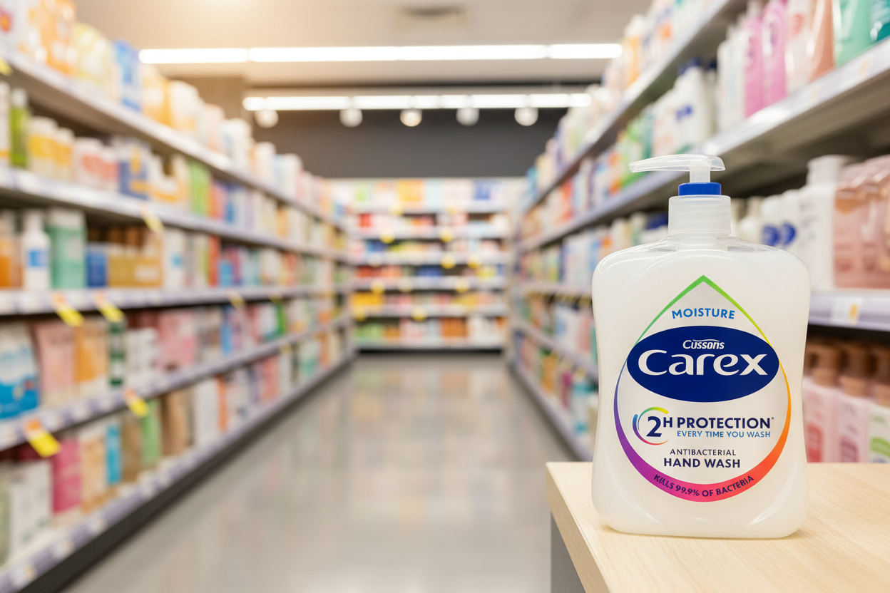 6 X Carex Handwash Moisture - 315Ml