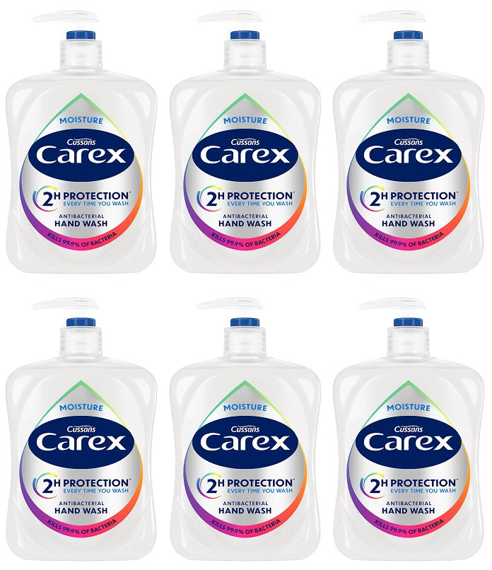 6 X Carex Handwash Moisture - 315Ml