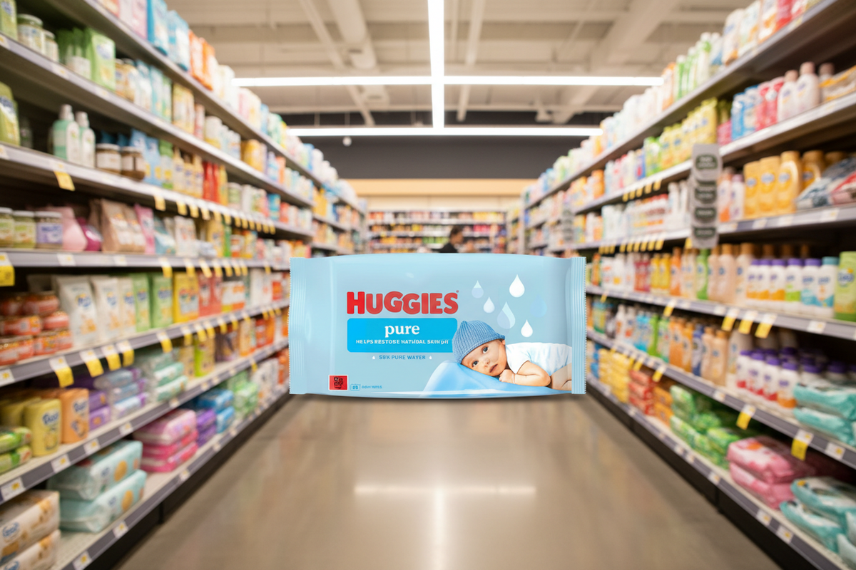 10 X Huggies Baby Wipes Pure - 48 Pack