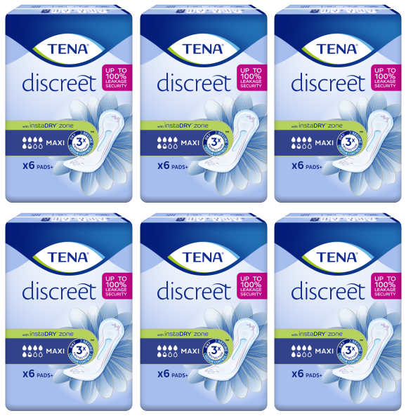 6 x Tena Lady Maxi 6 Pack