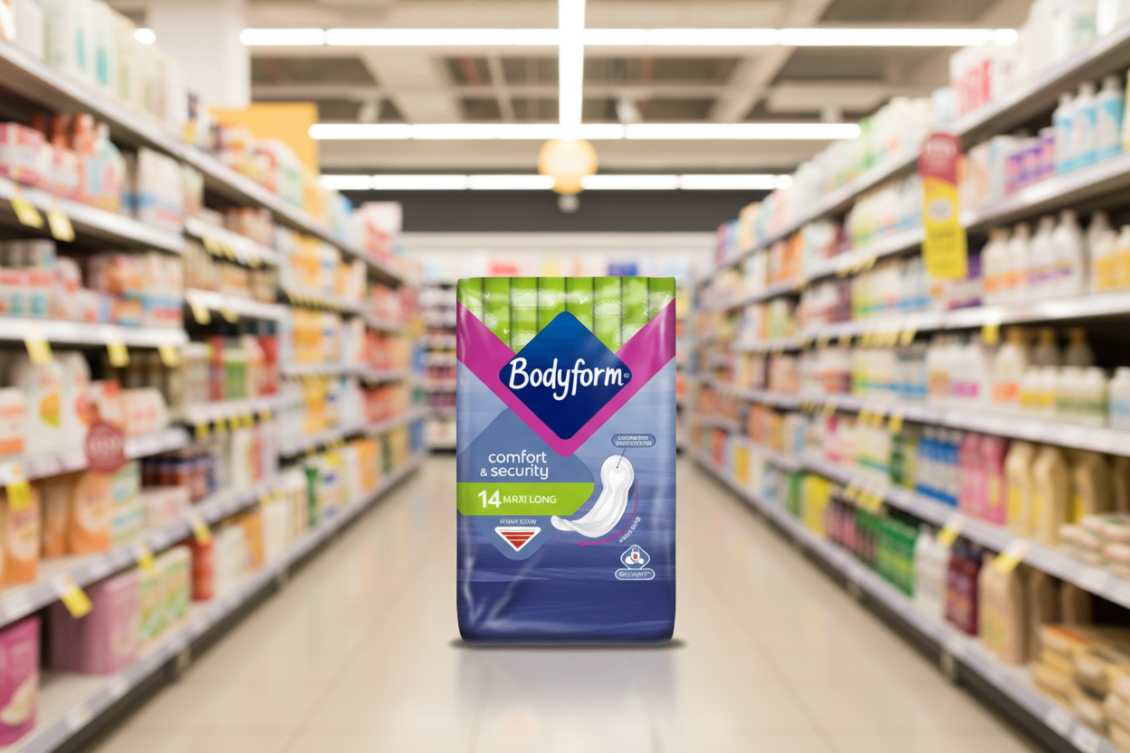 6 x Bodyform Maxi Long - 14 Pack