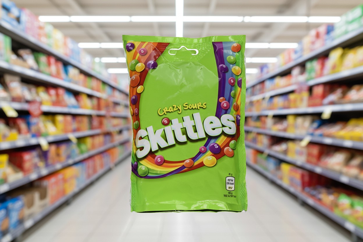 15 x Skittles Crazy Sours 136G