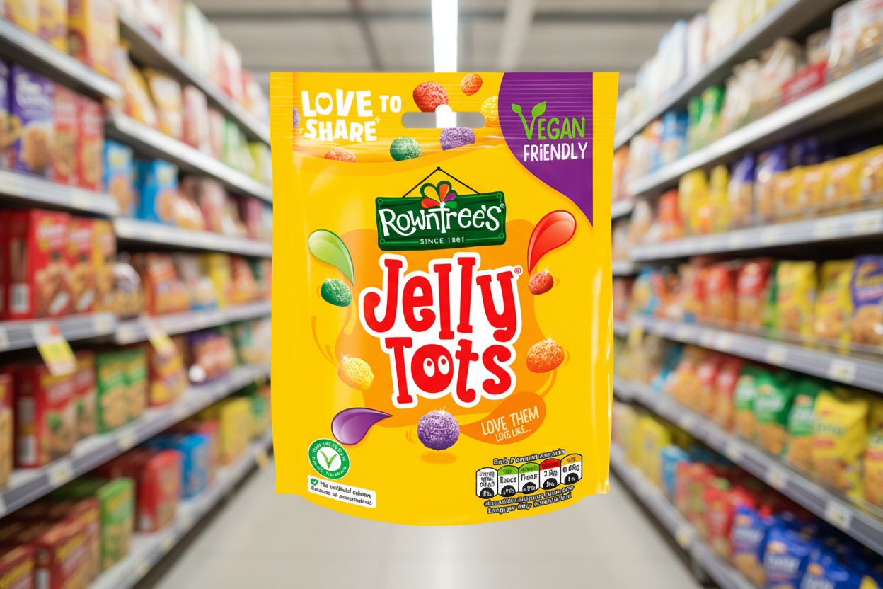 10 x Rowntree's Jelly Tots Sweets Sharing Bag 150G