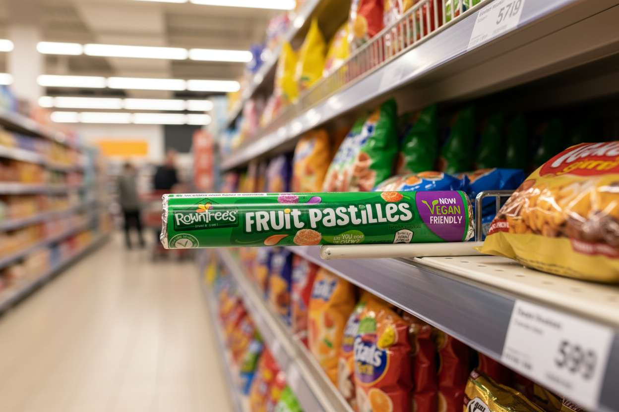 32 x Rowntree'S Fruit Pastilles Sweets Tube Vegan 50Gm