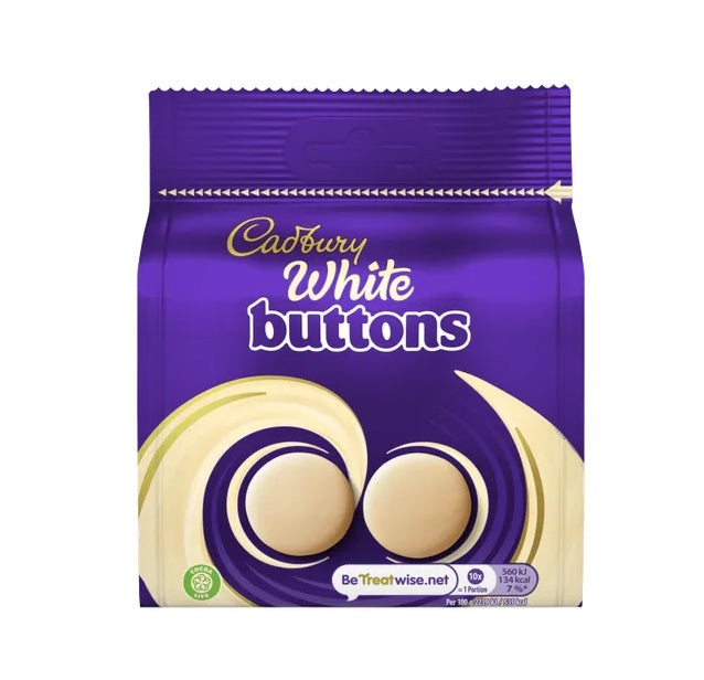 10 x Cadbury White Buttons - 85GM