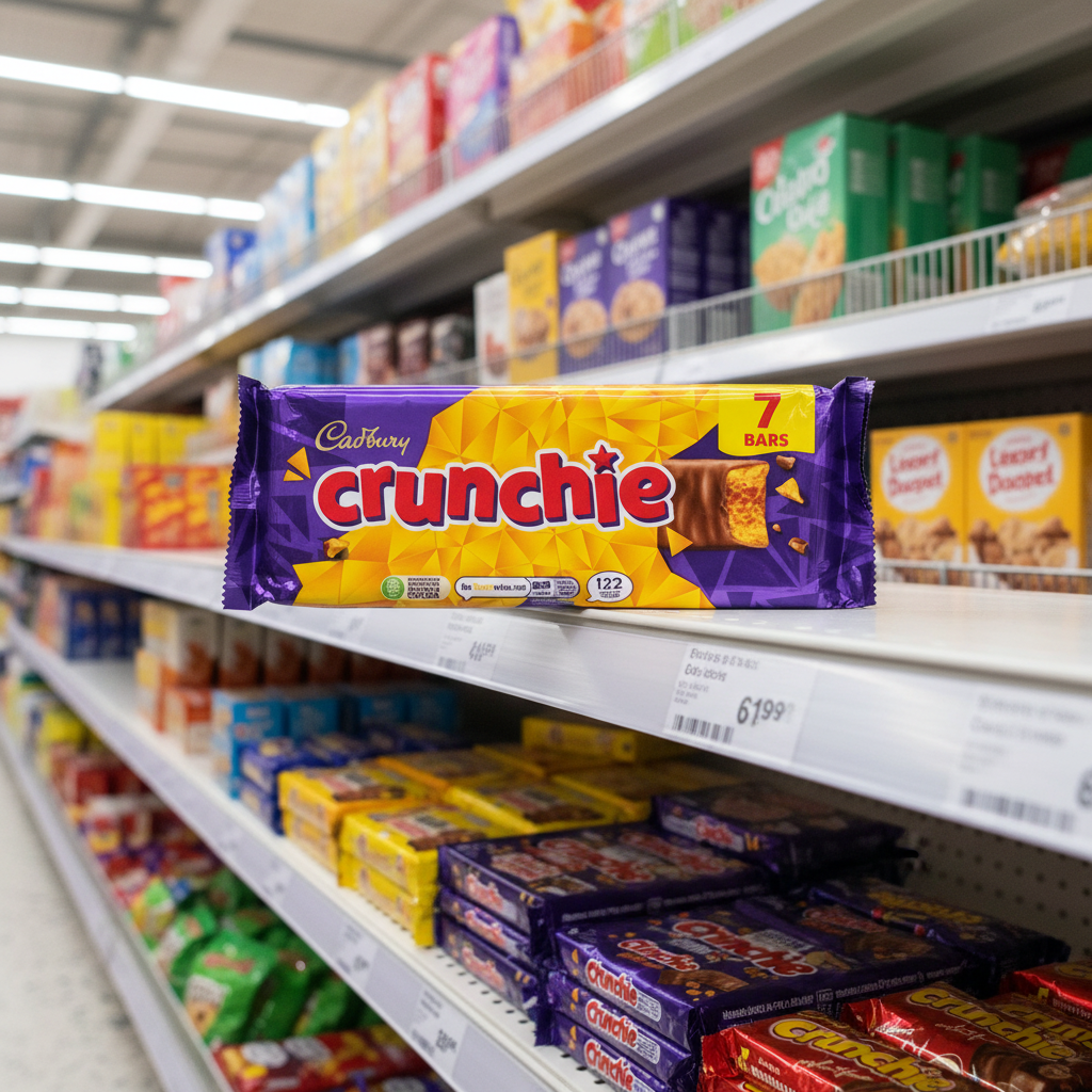 10 x Cadbury Crunchie Snacksize 7pk - 182.7GM