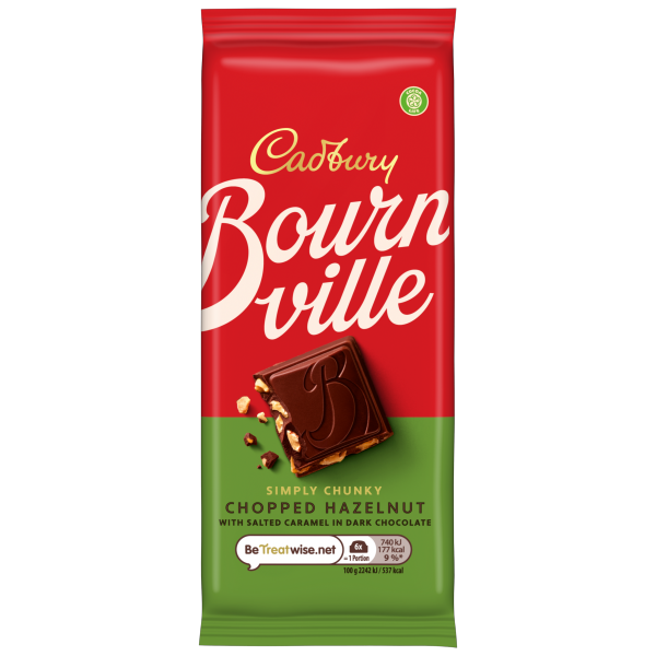 18 x Bournville Caramel Hazelnut - 100G