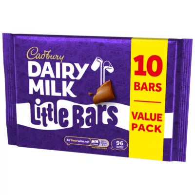 15 X Cadbury Dairy Milk Little Bars Chocolate Bar 10Pk - 180Gm