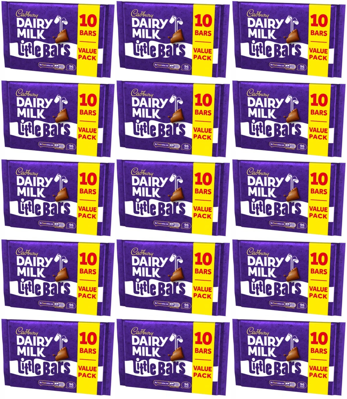 15 X Cadbury Dairy Milk Little Bars Chocolate Bar 10Pk - 180Gm