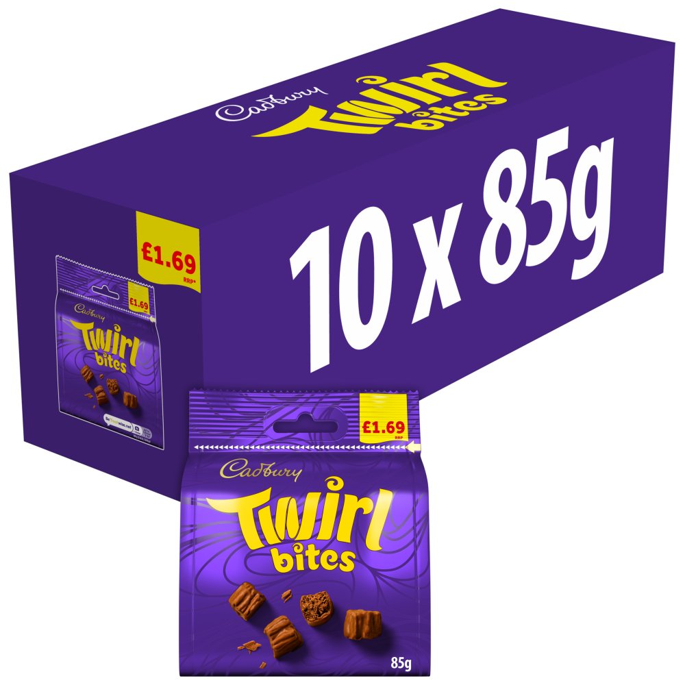10 X Cadbury Twirl Bites - 85Gm