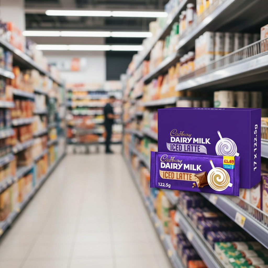 17 x Cadbury Chocolate Iced Latte Large Bar - 123GM