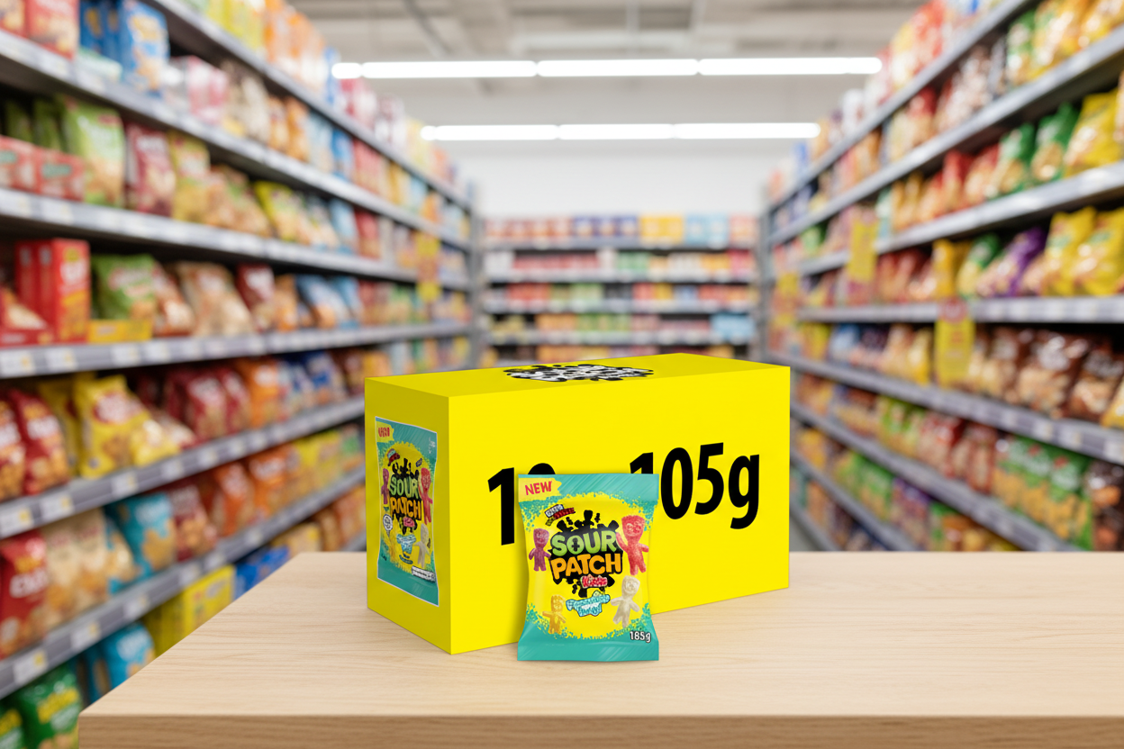 10 X Sour Patch Tropical Sweets Bag - 105Gm