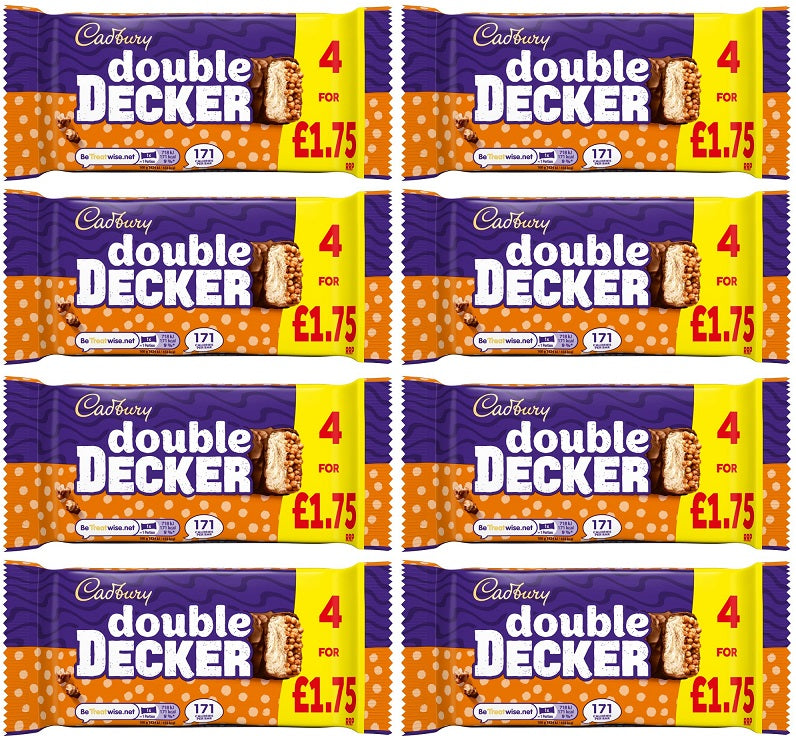 8 X Cadbury Double Decker 4Pk - 149.2Gm
