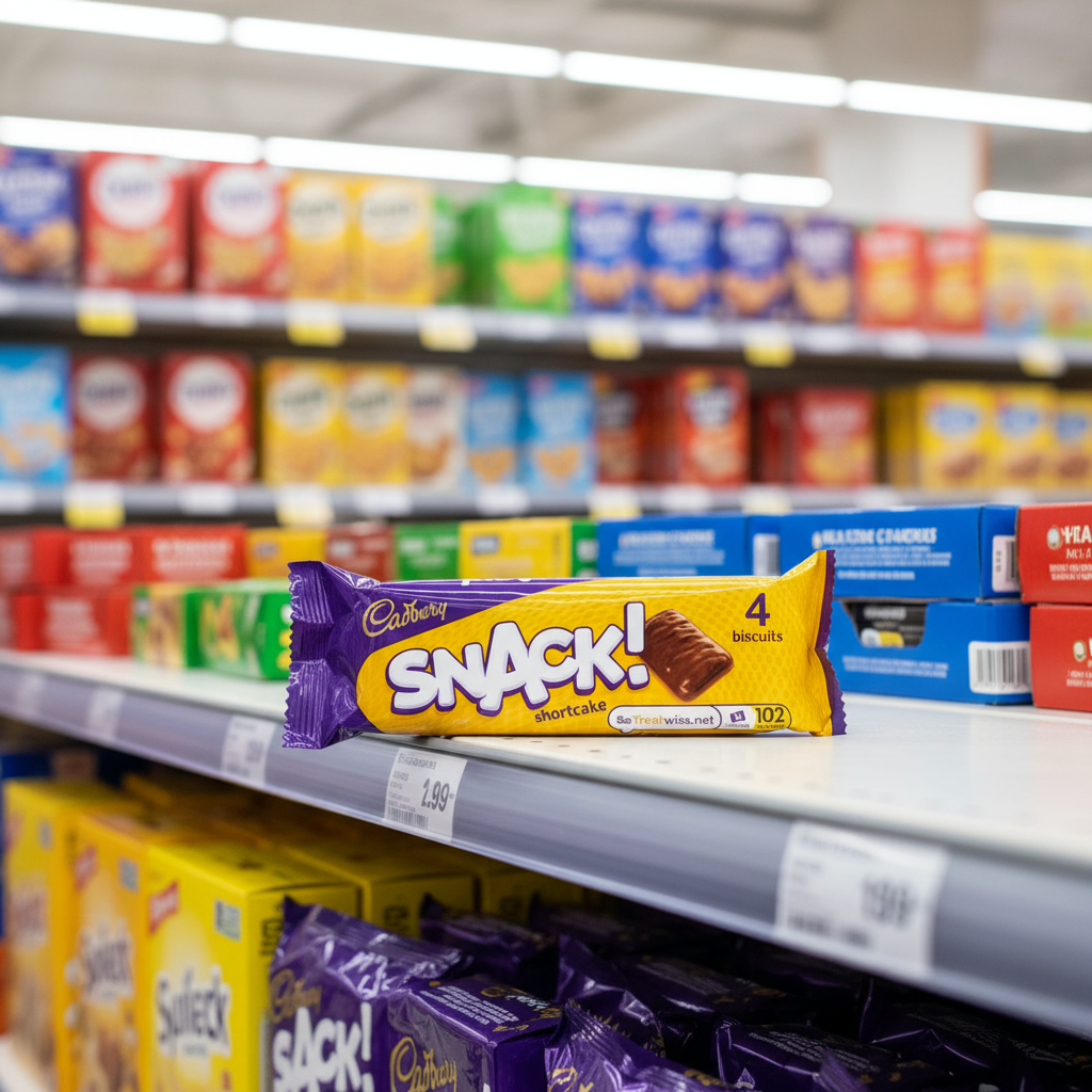 36 x Cadbury Snack Shortcake (Yellow) 40Gm